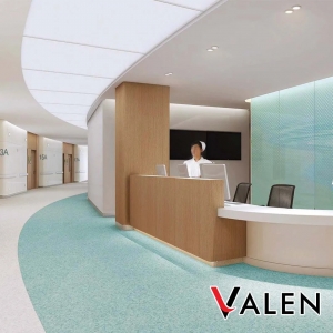 SÀN VINYL CUỘN MÀU XANH BẠC HÀ PALE MINT 1495 ECOFLOOR