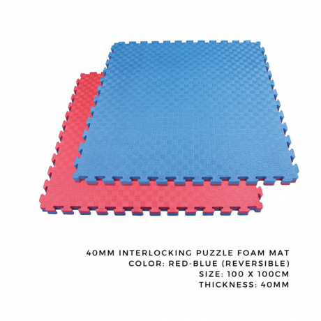 Thảm Xốp Ghép Puzzle 40mm Đa Màu Cho Thể Thao & Võ Thuật | Interlocking Foam Mats