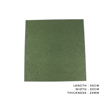 Thảm Cao Su Sân Chơi Xanh Lá 25mm Cao Cấp Chống Trượt Cho Trẻ Em | Playmat Standard 25