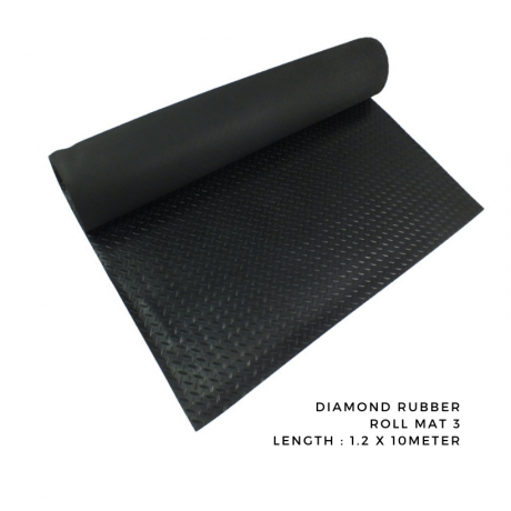 Thảm Cao Su Gân Kim Cương Dạng Cuộn Chịu Lực Cao | Diamond Plate Roll Mat