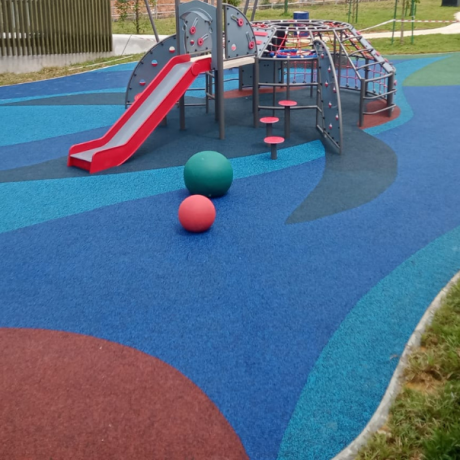 Hạt Cao Su EPDM Sân Chơi Đa Màu Cao Cấp | SP115 | Playground Flooring