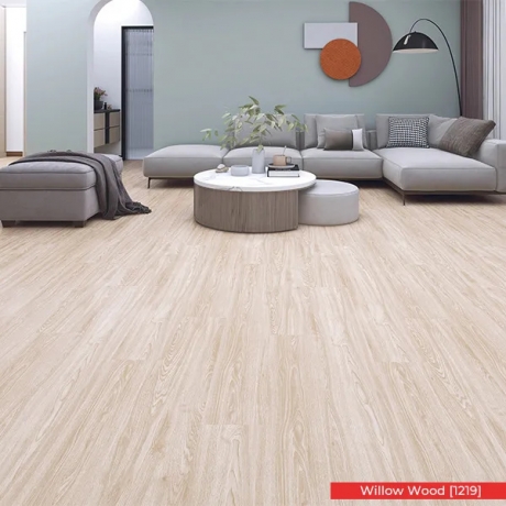 Premium SPC Flooring 5mm for Commercial | Willow Wood 1219 | Elegant Cliq