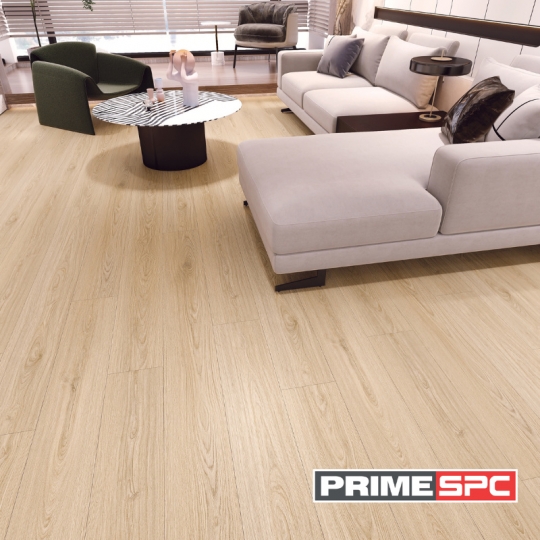 Sàn Nhựa SPC Cao Cấp | Sun Teak 587 | Prime SPC
