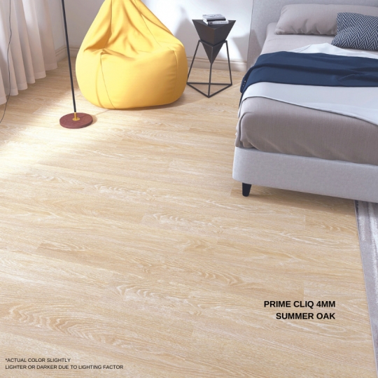 Summer Oak SPC Flooring | Prime Cliq 4 | 4mm SPC Click Flooring