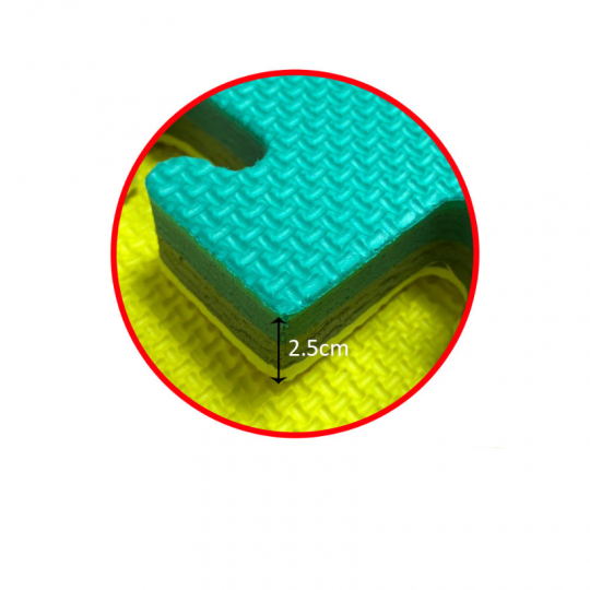 Thảm Xốp Ghép Puzzle 25mm Đa Màu Cho Hoạt Động Trong Nhà | Interlocking Foam Mats