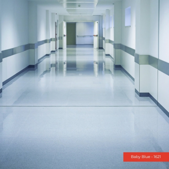 SÀN VINYL CUỘN MÀU XANH NHẠT | BABY BLUE – 1621 | AXION VINYL ROLL