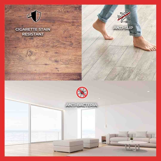 Sàn Nhựa SPC 4mm Classic Grey – 60412 | SPC CLIQ Malaysia