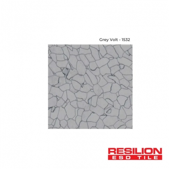 RESILION ESD ANTI-STATIC TILES – GREY VOLT 1532