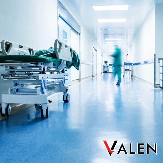 VALEN HOMOGENEOUS VINYL ROLL – ARTIC BLUE 1489