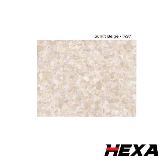 SÀN VINYL CUỘN CAO CẤP | SUNLIT BEIGE – 1497 | HEXA VINYL ROLL